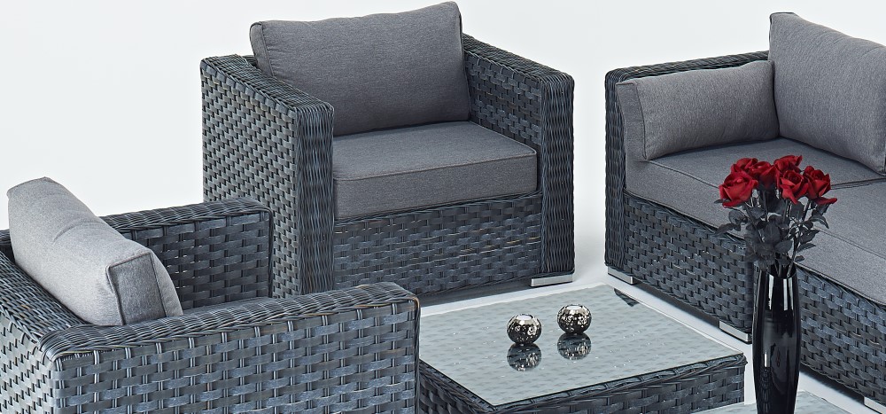 Grey Rattan Sofa Sets